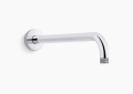 Kohler K-26322-CP Statement(R) 15-1/2" Wall-Mount Single-Function Rainhead Arm and Flange - Polished Chrome
