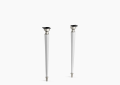 Kohler K-2317-BN-0 Kathryn Octagonal Fireclay/Brushed Nickel Tapered Brass Table Legs - White