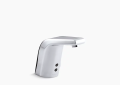 Kohler K-13462-CP Sculpted Touchless Faucet with Insight(TM) Technology and Temperature Mixer, AC-Powered - Polished Chrome