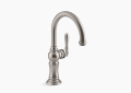 Kohler® 99264-VS Traditional Bar Sink Faucet, Artifacts®, Vibrant® Stainless Steel, 1 Handle, 1.8 gpm