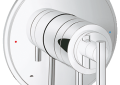 GROHE 19867000 Timeless Valve Trim, 5.3 gpm Bottom and 2.9 gpm Top Valve, StarLight® Polished Chrome