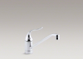 Kohler 15175-PT-CP Single-Control Kitchen Sink Faucet, 1" Spout and Lever Handle