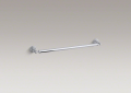 Kohler® 13109-CP Single Towel Bar, Pinstripe®, 24 in L Bar, 3-5/16 in OAD x 2-1/4 in OAH, Metal, Polished Chrome