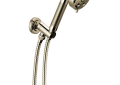 Brizo® 88835-PN Litze™ Wall Mount Hand Shower, 3-1/5 in Dia 3-Function Shower Head, 2 gpm Flow Rate, 60 to 82 in L Hose, 1/2-14 NPSM Connection, Polished Nickel, Import