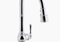 Kohler® 99259-CP Artifacts® Kitchen Sink Faucet, 1.5 gpm Flow Rate, Polished Chrome, 1 Handles, 1 Faucet Holes, Function: Traditional