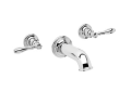 Newport Brass® 3-2555/15S Model 3-2555 Ithaca Wall Mount Tub Faucet, 7-7/8 in Center, PVD Satin Nickel, 2 Handles
