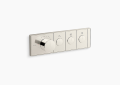 Kohler K-26347-9-SN Anthem(TM) Three-Outlet Recessed Mechanical Thermostatic Valve Control - Vibrant Polished Nickel