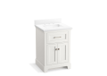 Kohler(R) K-29259-BD1-0 Charlemont(TM) 24" Bathroom Vanity Cabinet with Sink and Quartz Top - White