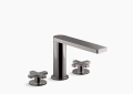 Kohler K-73060-3-TT Composed(R) Widespread Bathroom Sink Faucet with Cross Handles - Vibrant Titanium