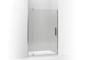 Kohler® 707551-L-SHP Pivot Shower Door, Crystal Clear Tempered Glass, Frameless Bright Polished Silver Frame, 43-1/8 to 48 in Opening Width, 5/16 in THK Glass