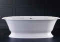 Victoria and Albert ELW-N-SW Elwick Traditional Double-Ended Freestanding Bath Tub with Pedestal Base - Englishcast White