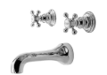 Newport Brass® 3-925/15 Model 3-925 Alveston Wall Mount Tub Faucet, 6 gpm Flow Rate, 8 in Center, Polished Nickel, 2 Handles