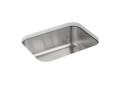 Sterling® 97447-NA McAllister® Kitchen Sink With SilentShield® Technology, Luster, 21 in L x 15-1/4 in W Bowl, 23-3/8 in L x 17-11/16 in W x 8 in H, Undermount Mounting, 18 ga Stainless Steel