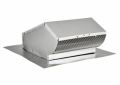 Lambro 107 Roof Cap, Aluminum, Fits Duct Size: 3-1/4 x 10 in, 6.54 in W x 16-3/8 in H Cap, Domestic
