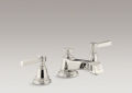 Kohler 13132-4B-SN Widespread Lavatory Faucet, Lever Handles