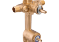 Moen® 2521 Posi-Temp® M-Pact® Transfer Valve With 2-Function Integral Diverter, 1/2 in C Inlet x 1/2 in IPS Outlet, 2 Discrete Ways, Domestic
