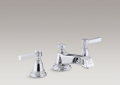 Kohler 13132-4B-CP Widespread Lavatory Faucet, Lever Handles