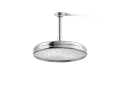 Kohler® 13693-G-CP Traditional 1-Function Shower Head With Katalyst™ Air-Induction Technology, 1.75 gpm Max Flow, 1 Sprays, Ceiling Mount, 10-7/16 in Dia x 3-11/16 in H Head