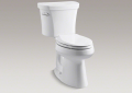 Kohler® 3949-0 2-Piece Toilet, Highline® Comfort Height®, Elongated Bowl, 16-1/2 in H Rim, 14 in Rough-In, 1.28 gpf, White