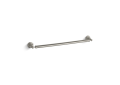 Kohler® 13109-BN Single Towel Bar, Pinstripe®, 24 in L Bar, 3-5/16 in OAD x 2-1/4 in OAH, Metal, Vibrant® Brushed Nickel