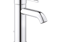GROHE 2359200A Essence™ New S-Size Bathroom Faucet, 1.2 gpm Flow Rate, 4 in H Spout, 1 Handle, Pop-Up Drain, 1 Faucet Hole, StarLight® Polished Chrome, Function: Traditional