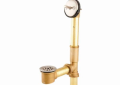 Gerber® G00N1812 Classics™ Trip Lever Bath Drain With Pre-Adjustable Linkage, 3-1/2 in H x 5-1/4 in W, Brass, Domestic