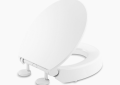 Kohler K-25876-0 Hyten(TM) Elevated Quiet-Close(TM) Round-Front Toilet Seat - White