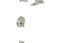 Moen® TS32104BN Tub and Shower Trim, 2.5 gpm Shower, Brushed Nickel