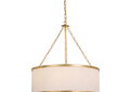 Crystorama 518-GA Broche 6 Light Chandelier - Antique Gold