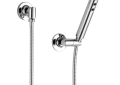 Brizo® 88875-PC Odin™ Wall Mount Hand Shower, 1-Function Shower Head, 2 gpm Flow Rate, 60 to 82 in L Hose, 1/2-14 NPSM Connection, Polished Chrome, Import