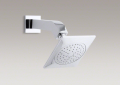 Kohler 14681-CP Loure (R) 2.5 gpm Single-function Showerhead with Katalyst (R) Air-Induction Spray, Arm and Flange