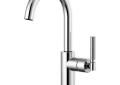 Brizo® 61043LF-PC Bar Faucet, Litze™, Polished Chrome, 1 Handles, 1.8 gpm