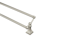 Moen® DN8322BN Double Towel Bar, Retreat®, 24 in L Bar, 5.21 in OAD x 4.2 in OAH, Brass, Brushed Nickel, Import