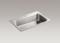 Kohler 3373-1-NA Single-Basin Self-Rimming Kitchen Sink