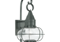 Norwell 1512-GM-SE Classic Onion 1 Light 19 inch Gun Metal Outdoor Wall in Seedy, Medium