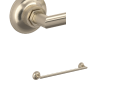 Rohl® MBG1/18STN Graceline Transitional Towel Bar, 18 in L Bar, Brass