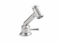 Kohler® 7344-4-S Independent Side Spray With Valve, HiRise™, For Use With Bar Sink or Secondary Kitchen Sink, Polished Stainless Steel