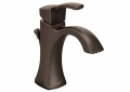 Moen® 6903ORB 6903 Voss™ Bathroom Faucet, 1.5 gpm Flow Rate, 4.68 in H Spout, 1 Handles, Metal Pop-Up Drain, 1 Faucet Holes, Oil Rubbed Bronze, Function: Traditional