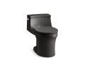 Kohler® 4007-7 1-Piece Toilet, San Souci®, Round Bowl, 15-1/4 in H Rim, 12 in Rough-In, 1.28 gpf, Black