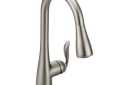 Moen® 7594CSL Arbor® Kitchen Faucet, 1.5 gpm Flow Rate, Classic Stainless Steel, 1 Handles, 1/3 Faucet Holes, Function: Traditional, Domestic
