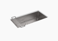 Kohler® 5283-NA Strive™ Kitchen Sink, Rectangular Shape, 33-1/4 in L x 16-9/16 in W Bowl x 9 in D Bowl, 35 in L x 18-5/16 in W x 9-5/16 in H, Undermount Mounting, Stainless Steel