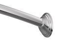 Moen® CSR2155CH Shower Rod, 1 in Dia 5 ft L Rod/Track, Stainless, Chrome, Import