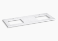 Kohler K-28255-EST Silestone(R) 61" Quartz Vanity Top with Two Rectangular Cutouts - Eternal Statuario