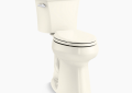 Kohler K-25224-96 Highline(R) Tall Two-Piece Elongated Toilet, 1.28 GPF - Biscuit