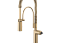Brizo® 63375LF-GLLHP Odin® Semi-Professional Kitchen Faucet, 1.8 gpm Flow Rate, Luxe Gold, 1 Faucet Holes, Import, Commercial
