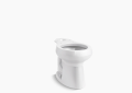 Kohler® 5393-0 HighLine® Toilet Bowl, White, Round Front Shape, 12 in Rough-In, 16-1/2 in H Rim, 2-1/8 in Trapway