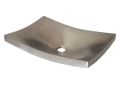 Native Trails CPS557 Kohani Vessel Bathroom Sink, Rectangle Shape, 20 in L x 15 in W x 4 in H, Copper, Brushed Nickel, Import