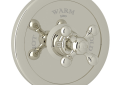 Rohl AC720X-STN/TO Arcana Thermostatic Trim Plate without Volume Control - Polished Nickel