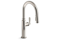 Kohler(R) K-28358-SN Edalyn(TM) by Studio McGee Pull-Down Kitchen Sink Faucet with Three-Function Sprayhead - Vibrant Polished Nickel