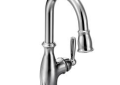 Moen® 5985 Pull-Down Bar Faucet, Brantford™, Polished Chrome, 1 Handle, 1.5 gpm